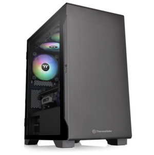 Gabinete TT S100 Mid-Tower TG Fan x1 Black