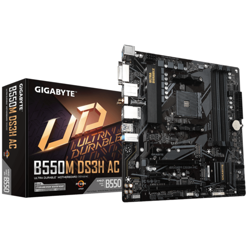 Mother Gigabyte B550M DS3H AC R2 DDR4 AM4 (Serie 3000/4000/5000)