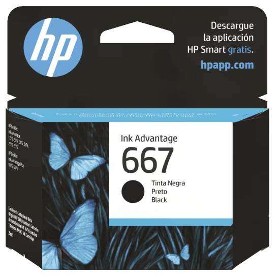 3YM79AL CARTUCHO DE TINTA HP 667 NEGRO