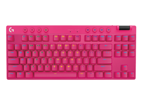 Teclado Logitech PRO X TKL Magenta Lightspeed 920-012154