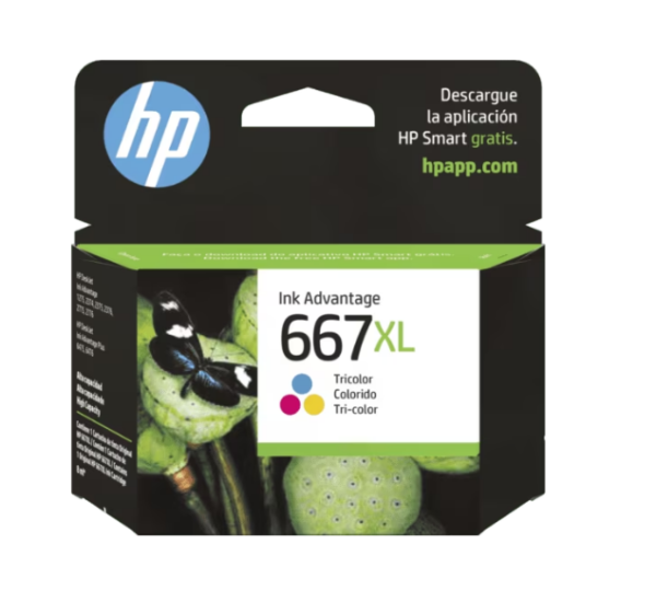3YM80AL HP 667XL Tri-color Ink Cartridge