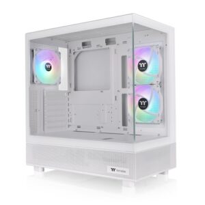 Gabinete TT View 270 Plus Mid-Tower TG x2 Fan ARGB x3 Snow White