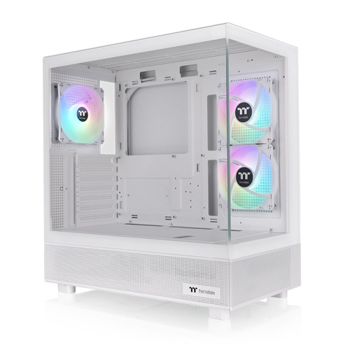 Gabinete TT View 270 Plus Mid-Tower TG x2 Fan ARGB x3 Snow White