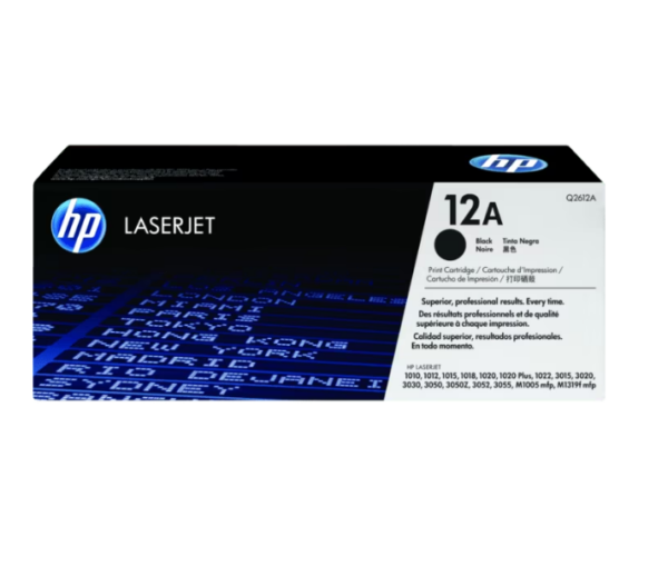 Q2612A HP 12A  Blk Contr LJ Toner Cartridge