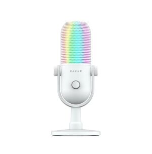 Microfono Razer Seiren V3 Chroma RGB USB White Edition
