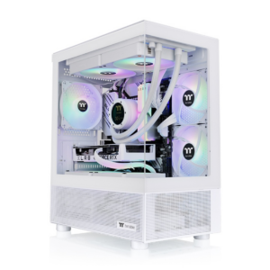 Gabinete TT View 170 Micro Chassis TG x2 Fan ARGB x3 Snow White