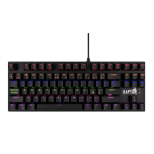 Teclado Gamer Raptor Fireclaw M87 Mecanico Retroiluminado Switch Red Outemu