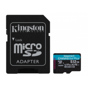 000000000041720815809SDCG4512GB.png MicroSD KINGSTON 512GB c/Adap Canvas GO! Plus Gen4 (4K Camara-Drones)