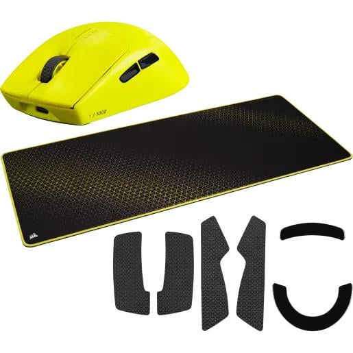 000000000041727137828417271.jpg Combo Corsair Mouse M75 Air Wireless Yellow + Mouse Pad Black/Yellow