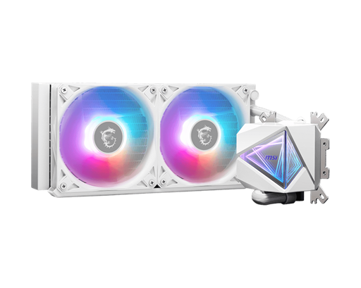 0000000000417340992350417340-1.png Water Cooling MSI MAG CORELIQUID I240 2x CPU Cooler 240mm White