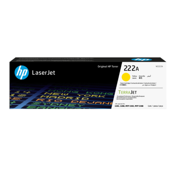 W2222A HP 222A Yel LJ Toner Cartridge