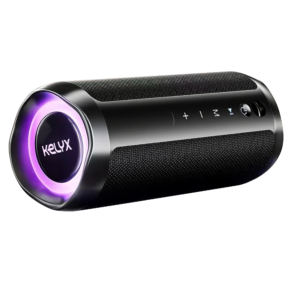 0000000000417777110280417777-1.png Parlante Kelyx Bluetooth 2 altavoces 12W cilindro RGB HIFI IPX7 MicroSD / USB