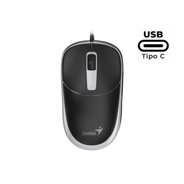 Mouse Genius DX-123,USB-C,BLK+GREY