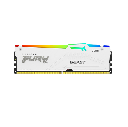 Memoria DDR5 Kingston 16Gb 5600 MHz FURY BEAST WHITE RGB