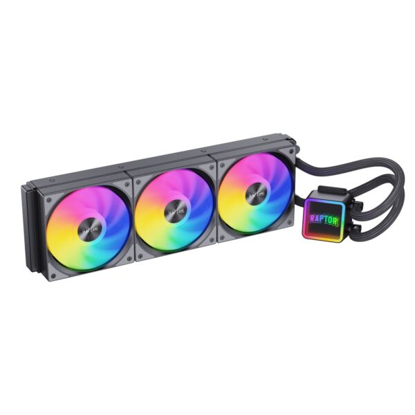 000000000041790635435WaterCoolingAquaCore1.jpg Water Cooling Raptor Aqua Core 360 3x CPU Cooler 360mm Negro