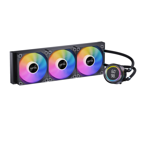 0000000000417908197390417908-1.png Water Cooling Raptor Aqua Pro 360 Display 3x CPU Cooler 360mm Negro