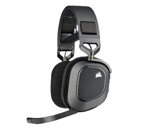 Auricular Corsair HS80 RGB Wireless Spatial Audio Carbon