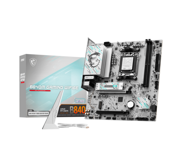 Mother MSI B840M GAMING WIFI6E DDR5 AM5 (Serie 7000/8000/9000)