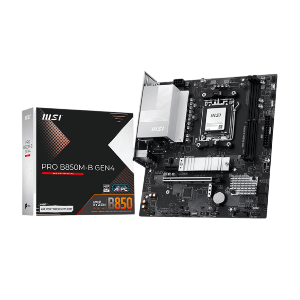 Mother MSI PRO B850M-B GEN4 DDR5 AM5 (Serie 7000/8000/9000)