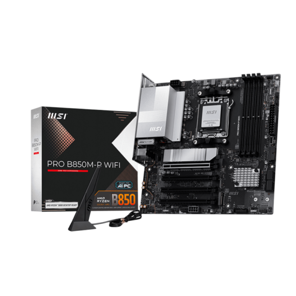 Mother MSI PRO B850M-P WIFI DDR5 AM5 (Serie 7000/8000/9000)