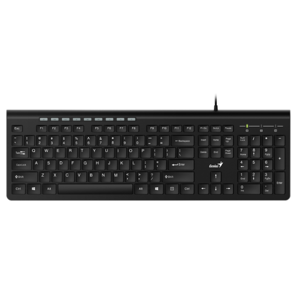 0000000000415389322150415389.png Teclado Genius SlimStar 230 II BLK USB Black