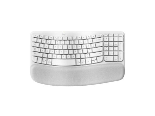 Teclado Logitech Wireless Wave Keys Ergo White Esp 920-012279