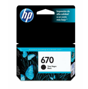 HP 670 BLACK INK CARTRIDGE CZ113AL