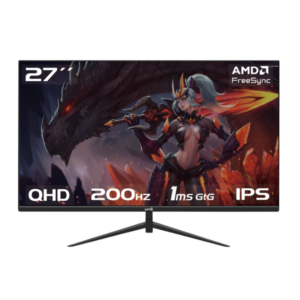 Monitor Gamer Raptor Hawk Eye 27" Frameless IPS QHD 200Hz 1Ms HDMI-DP Negro (II)