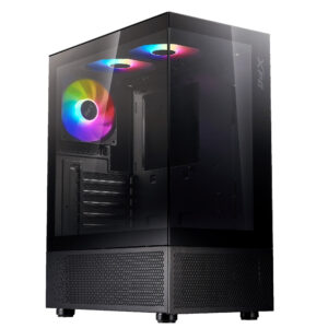 INVADERXMINIMT-BKCWW_01.jpg Gabinete Gamer XPG INVADER X MINI Negro ARGB con Vidrio Templado