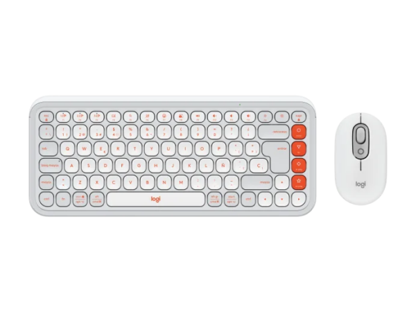 Teclado+Mouse Logitech Pop Icon White 920-013055
