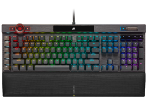 Teclado Corsair K100 RGB Mecanico Switch Corsair OPX Black