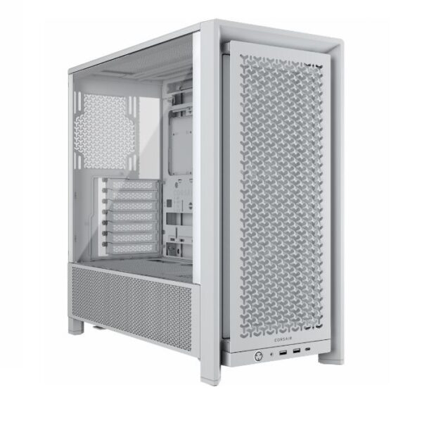 Gabinete Corsair FRAME 4000D RS Mid-Tower TG Fan x3 White