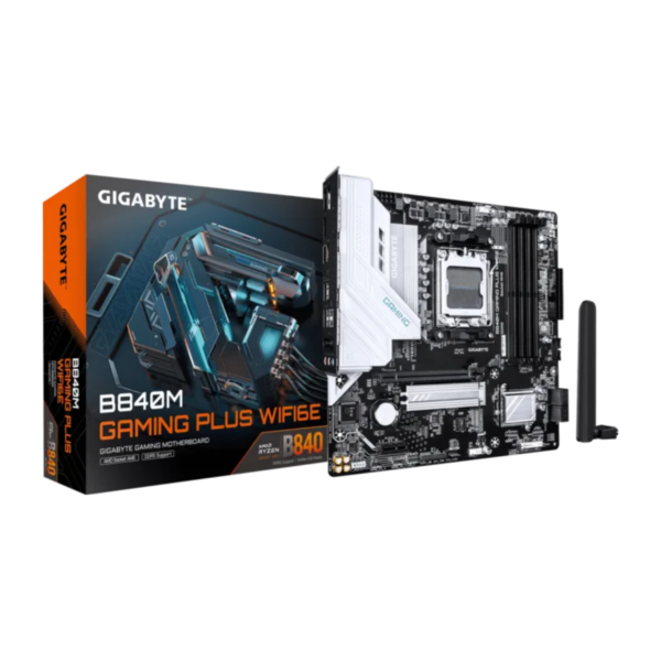 Mother Gigabyte B840M GAMING P WF6E DDR5 AM5 (Serie 7000/8000/9000)