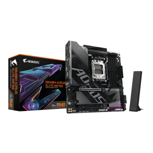 Mother Gigabyte B840M A ELITE WIFI6E DDR5 AM5 (Serie 7000/8000/9000)
