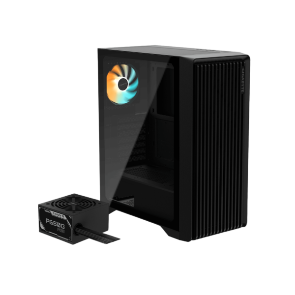 Gabinete c/Fuente Gigabyte C103 GLASS TG x1 ARGB Fan x1
