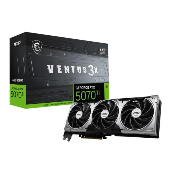 Placa De Video MSI Nvidia Geforce RTX 5070 Ti Ventus 3x OC 16gb 912-V531-461