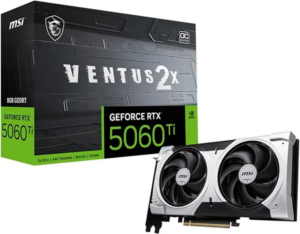 Placa De Video MSI Nvidia Geforce RTX 5060 Ti Ventus 2x OC Plus 8gb GDDR7 912-V536-033