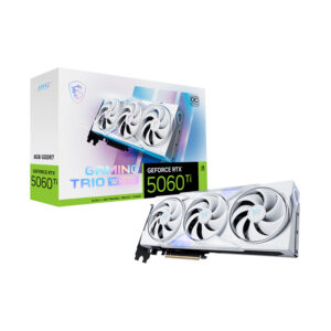 Placa de Video MSI GeForce RTX 5060 Ti 8G GAMING TRIO OC WHITE GDDR7 128-bit 912-V536-028