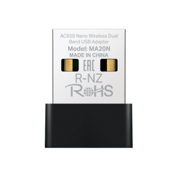 MA20N Nano P.RedW USB Mercusys AC650 Dual Band