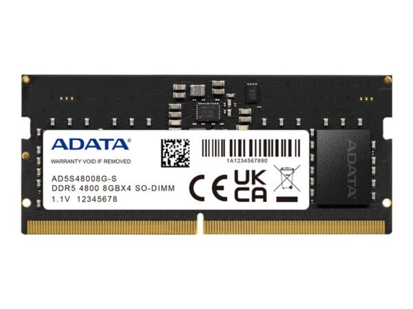 160d63fd-c223-419a-ac7b-679a348e4216.jpg Memoria RAM ADATA Premier 8GB DDR5 262-Pin SO-DIMM ECC AD5S48008G-S